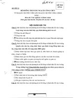 Một số đề thi chuyên viên chính