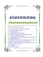 Bộ tài liệu ôn thi công chức kho bạc nhà nước