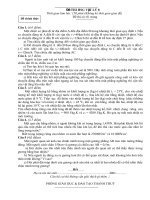 Đề thi học sinh giỏi lý 8 ( Tham khảo )