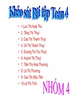 các dạng bài toán lớp 4