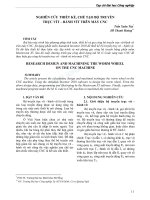 Nghiên cứu thiết kế, chế tạo bộ truyền trục vítbánh vít trên máy CNC