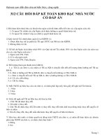 312 câu hỏi đáp kế toán kho bạc nhà nước có đáp án