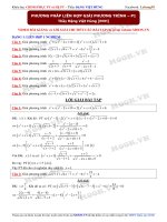 Các phương pháp giải phương trình vô tỉ trong đề thi đại học