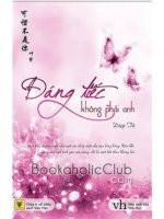 tiểu thuyết đáng tiếc không phải anh