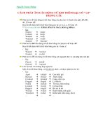 Cách phát âm khi thêm hoặc có  ed trong câu