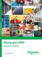 bảng báo giá thiết bị điện schneider 2015