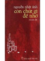 còn chút gì để nhớ  nguyễn nhật ánh