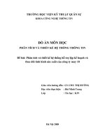 Phân tích và thiết kế hệ thống hỗ trợ lập kế hoạch và theo dõi tình hình sản xuất của công ty may 10