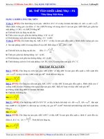 Bài giảng 8 thể tích khối lăng trụ phần 2