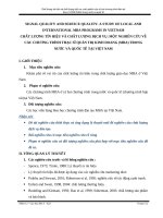 Chất lượng tín hiệu và chất lượng dịch vụ một nghiên cứu về các chương trình đào thac si qua tri kinh doanh trong nuoc va quoc te