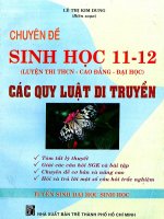 Các quy luật di truyền 