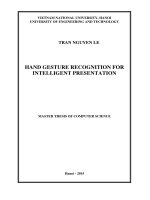 Nhận dạng cử chỉ tay cho thuyết trình thông minh