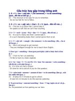 cấu trúc tiếng anh thông dụng