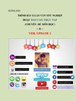 Hướng dẫn luận văn tốt nghiệp   chuyên đề môn học IUH