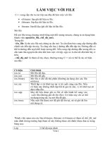 LÀM VIỆC với FILE LẬP TRÌNH HƯỚNG ĐỐI TƯỢNG