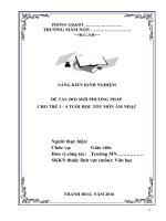 Đổi mới phương  pháp tổ chức cho trẻ mẫu giáo 3 4 tuổi học tốt môn âm nhạc