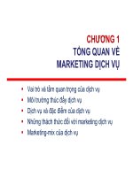Bài giảng marketing dịch vụ   chương 1  tổng quan về marketing dịch vụ