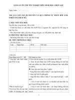 giáo án ôn thi tốt nghiệp môn sinh học chọn lọc