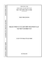 Hệ quả pháp lý của kết hôn trái pháp luật tại Việt Nam hiện nay