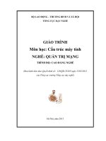 Giáo trình môn học cấu trúc máy tính   nghề   quản trị mạng   trình độ cao đẳng nghề (phần 1)