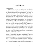 Đặc trựng thể loại trữ tình và việc đọc hiểu các tác phẩm thơ mới trong nhà trường THPT 