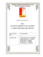 tiểu luận môn phân tích thiết kế hệ thống hướng đối tương ( xây dựng web cung cấp lao động)