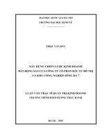 Xây dựng chiến lược kinh doanh bất động sản của công ty cổ phần đầu tư đô thị và khu công nghiệp sông đà 7 