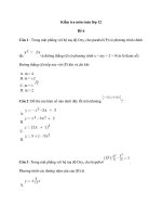 Kiểm tra môn toán lớp 12 đề 6