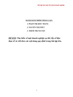 Bài tập lớn môn Tài chính doanh nghiệp: Tìm hiểu về một doanh nghiệp cụ thể, lấy số liệu thực tế và viết theo các nội dung quy định trong bài tập lớn..