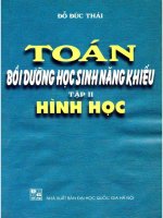 Toán bồi dưỡng học sinh năng khiếu tập 2 hình học  NXB đại học quốc gia 2001 