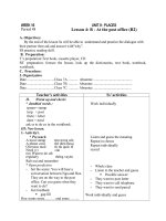 GIÁO ÁN TIẾNG ANH LỚP 7 Unit 8 TIẾT 48