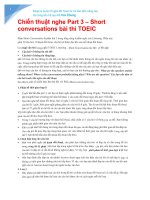 Chiến thuật làm part 3 bài thi toeic (tài liệu free)