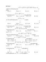 Đề thi trắc nghiệm môn toán số 435