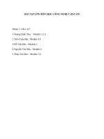 Bài tập lớn công nghệ CAD - CAM