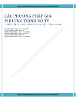 Ôn chuyên đề Phương Trình ôn thi ĐH từ các năm trước