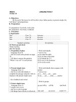 ôn tập tiếng anh lớp 7 cuối kỳ  1