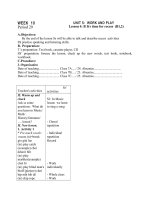 GIÁO ÁN TIẾNG ANH LỚP 7 UNIT 6 TIẾT 32