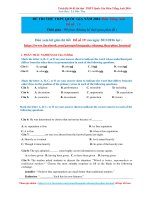 ĐỀ thi thử trung học phổ thông quốc gia môn tiếng anh