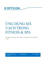 Ứng dụng mã vạch trong fitness và spa giải pháp quản lý học viên trong các trung tâm thể dục và spa