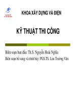 Bài giảng kỹ thuật thi công   chương 7  thi công lắp ghép