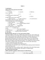 đề 2 kiểm tra tiếng anh lớp 7