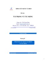 Bài giảng môn học tải trọng và tác động   chương 2  tính toán các dạng tải trọng và tác động