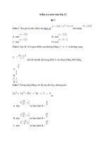 Kiểm tra môn toán lớp 12 đề 7
