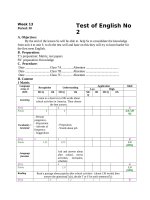 KIỂM TRA TIẾNG ANH LỚP 7 BÀI SỐ 5