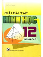 Giải bài tập hình học 12 nâng cao NXB đại học quốc gia 2009 