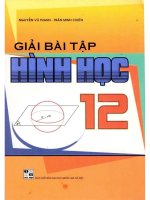 Giải bài tập hình học 12 NXB đại học quốc gia 2009 