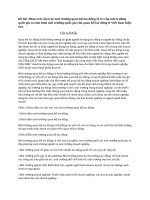 Phân tích cấu trúc môi trường quan hệ lao động.Vị trí của môi trường quốc gia và tình hình môi trường quốc gia của quan hệ lao động ở  Việt Nam hiện nay