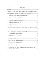 Hoạch định chiến lược kinh doanh của Công ty Xăng dầu Nghệ An giai đoạn 2013 – 2020