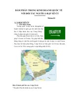 đàm phán với người ả rập về nhượng quyền