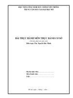 Tài liệu hướng dẫn thực hành cơ sở Học viện CNBCVT